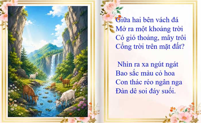 Đây là bài đọc mẫu bằng sách lật